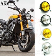 CG125 Modified Retro Headlight GN125 Retro Black Shell Round Headlight Motorcycle Accessories
