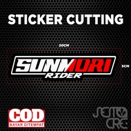 Stiker Print Cut SUNMORI [SCV06] Stiker Printing Laminasi Glossy Sudah Membentuk Pola Desain- Sticke