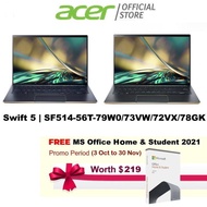 [12th Gen Intel i7-1260P] Acer Swift 5 SF514-56T 14-Inch WQXGA 2.5K IPS Touch Display Laptop| 16GB RAM LPDDR5