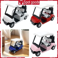 WIN Alloy Pullback Golf Cart Model Cake Toppers Home Display Educational Toy