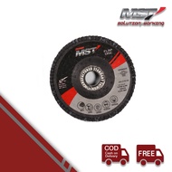 MST Amplas Susun Besi Kayu 4inch Premium Flap Disc Grid 60-220 Mata Batu Amplas Gerinda Bulat Batu G