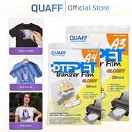 QUAFF Direct To Film PET Film A4 / A3 Size Glossy DTF Film 10sheets