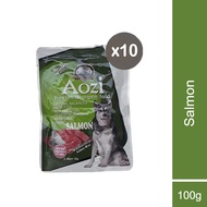 Aozi Organic Wet Dog Food Salmon- 100g Pouch 10 PCS