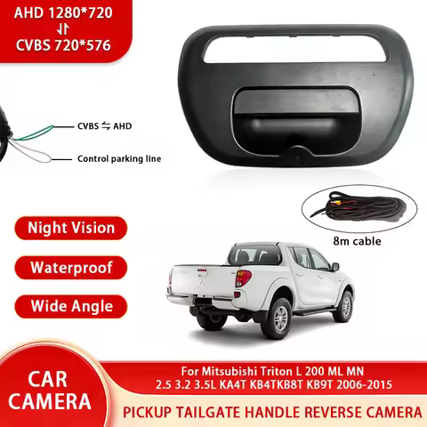 AHD HD CCD Dual channel Mitsubishi Triton L 200 ML MN 2.5 3.2 3.5L KA4T KB4TKB8T KB9T 2006-2015 Hand