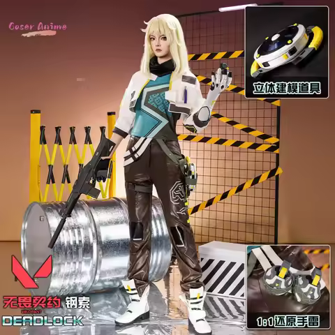 Deadlock Cosplay Costume Game VALORANT Uniform Halloween Carnival Party Christmas Play Role Clothes