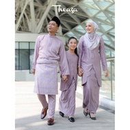 [ LILAC ] BAJU MELAYU USOP KURUNG TEHA BY THEAZA set family ayah mak anak ibu kids budak sedondon ra