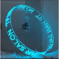 customized circle neon light   for ceiling, wedding