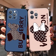 Mickey Mouse Casing For iPhone 11 12 13 Pro Max XR XS 7 8 Plus SE 2020 LV Luxury Camera Lens Protect
