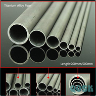 [QOSK] ท่อเกรดไทเทเนียม2 Gr.2 1ชิ้นท่อขนาด6มม. X 4มม.ผนัง1มม.ความยาว A3H6