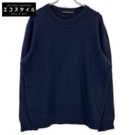 路易威登 2008 年海軍藍 LV 標誌羊毛針織衫 XL 號 [二手]