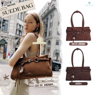 กระเป๋าสะพายcicelle แบรนด์แท้💯 %  รุ่นหนังกลับฮิตแร๊งงBy CICELLE