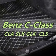 [Benz C-Class CLA SLK GLK  CLS  ] Trunk Mat- READY STOCK Premium PU Leather Trunk Liner Boot Cargo