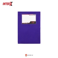 Plastic Folder L Inter-X Folder Wide & Half Folder Thick Folio Size F4 Unit