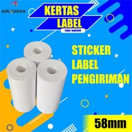 Thermal PRINTER STICKER Paper Size 58mm Suitable For STICKER Shipping Labels