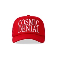 ABOVE AND OVER - DENIAL TRUCKER CAP RED