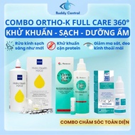 Combo ORTHO-K FULL CARE 360: 1 Eye See Eye drops, 1 Menicare soaking water, 1 H2O2 antibacterial sol