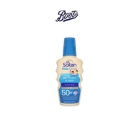 Boots Soltan บู๊ทส์ โซลแทน คิดส์ วันซ์ 3อาวเออร์ โพรเท็ค แอนด์ สวิม ซันแคร์ สเปรย์ ยูวีบี เวรี่ ไฮ เ