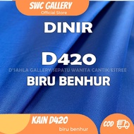 D420 Bahan Tas Bahan Tenda Waterproof Camping Dome Meteran Dinir Dinier D420 Nylon warna biru benhur