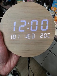 木質LED數字時鐘