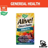 Nature's Way Alive! Once Daily Men's Multivitamin, Ultra Potency, Food-Based Blends (291mg per servi