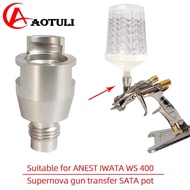 Spray Gun Adapter For ANEST IWATA WS400  Disposable Watering Can Fittings Spray Gun Cup Adapter For 