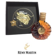 Remy Martin XO Excellence Miniature 50ml Cognac Luxurious Felt-lined Gift Box w Gold Print Map