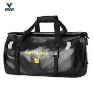 Motorcycle Waterproof Tail Bag Rear Seat Bag Pack 40L Travel Outdoor Dry Luggage Roll Pack Bag Motor