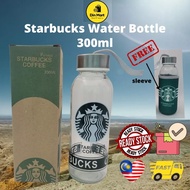 Starbucks Glass Water Bottle Tumbler 300ml Tumbler Botol Air Gelas Starbucks 星巴克玻璃水瓶不倒翁