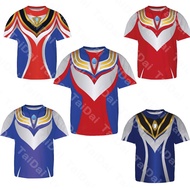 Ultraman Tiga T-shirt Men Ultraman Tiga Theme 3D Printed Short Sleeve Animation Peripheral Cos Serve