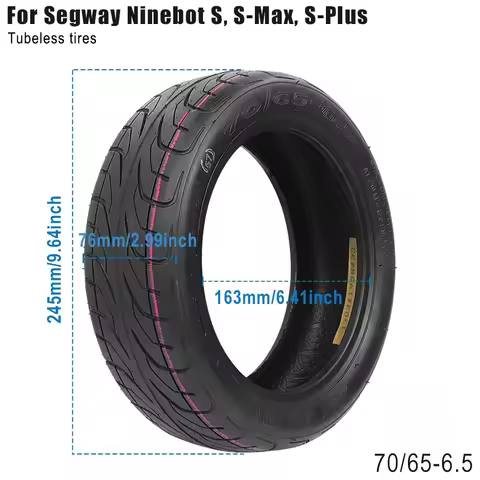 10x2.75-6.5 Outer Tires for Segway Ninebot Mini S Pro/S/S-Max/S-Plus Self-Balancing E-Scooter 70/65-