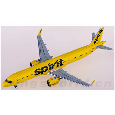 Diecast Scale Geminijets 1:400 GJNKS2224 Spirit Airlines A321neo N702NK Alloy Model Aircraft Decorat
