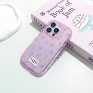 Trong Suốt Hoa Đậu Hình Lớn Lỗ Vòng Cung Cho iPhone 15 14 12 13 15 Pro 14 Pro Max 11 14 Pro Max 15 P