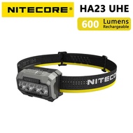 NITECORE HA23 UHE Lightweight AAA Headlamp 3 Color Temperatures 600 Lumens Headlight IP68 for Night 