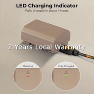 Bateri caj USB, K&F Concept Sony battery NP-FZ100 compatible, USB-C direct charge, A7III A7IV FX3 A6