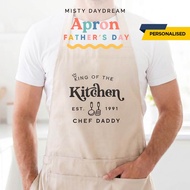 [SG Seller] Customised Father's Day Apron |  Fathers Day Gifts | Personalised Gift for Dad Birthday