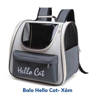Balo Vận Chuyển Chó Mèo Hello Cat 37x34x25 - [Nông Trại Thú Cưng]