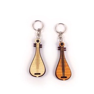 【教師節禮物】木雕鑰匙圈-琵琶