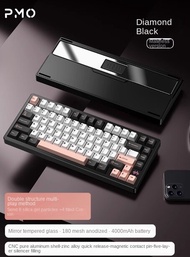 PMO WAVE75 Mechanical Keyboard CNC Aluminum Tuotuo Wireless Bluetooth Three mode RGB E-sports Game M