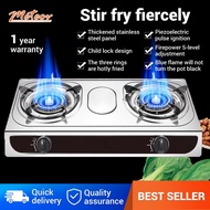 dapur gas stove cooker stainless steel Infrared burner Cooker 8 Jet Head Nozzle Dual gas stove