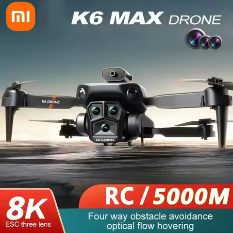 XIAOMI K6 Max Drone 8K WIFI GPS Professinal Three Cameras Wide Angle Optical Flow Four-way Obstacle 