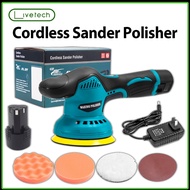 LiveTech 550W Cordless Polisher 8 Speed Polishing Machine Wax Machine 12V Rechargeable Battery Car P