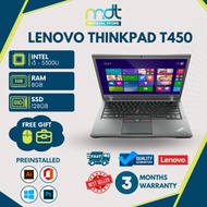 LENOVO THINKPAD T450/T460 CORE i5 5TH/6TH GEN 14" HD / 8GB RAM / 128GB/256GB SSD / HDMI / REFURBISHE