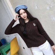 Acasey เสื้อไหมพรมผู้หญิง แขนยาว คาร์ดิแกน งานปัก Jarinya ผ้าไหมพรมสาน ผ้านุ่มใส่สบาย T829