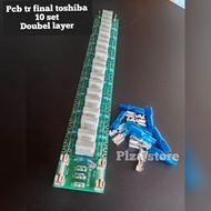 PCB TR FINAL TOSHIBA 10 SET PCB DOBEL LAYER PCB TRANSISTOR FINAL TOSHIBA 10SET DOUBLE LAYER
