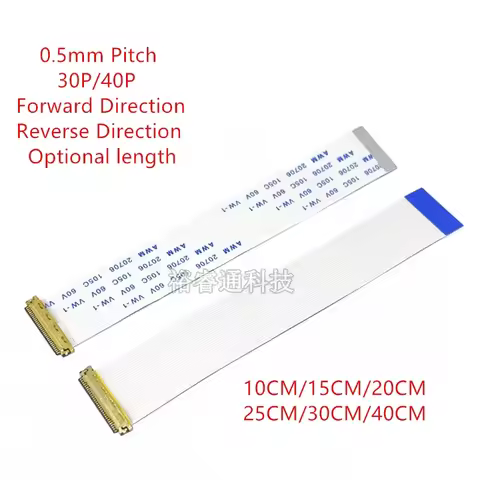 1pcs EDP 0.5MM Ribbon Cable AWM 20706 105C VW-1 60V 30P 40 Pin