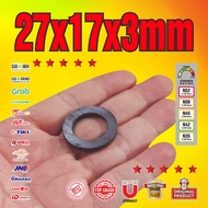 SUPER STRONG FERRITE MAGNET Ring 27x17x3mm - 27 x 17 x 3 mm