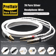16Cores 100% Pure Silver EarPhone Cable For HE4XX HE560 HE-350 HE1000se HE6se he400i he400se Headpho