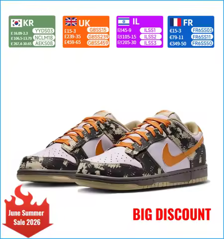 Nike Dunk Low - Versatile Thin Sole Slip-Resistant & Durable Low-Top Skate Shoes Unisex Style White/