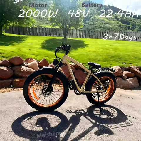B1AWD Multifunctional Adult Electric Bicycle - 2000W Dual Motor 48V 22.4Ah Battery 26 Inch Tire All 