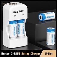 Beston BST-CD643M charger compatible with cr2/rcr123A lithium-ion rechargeable battery